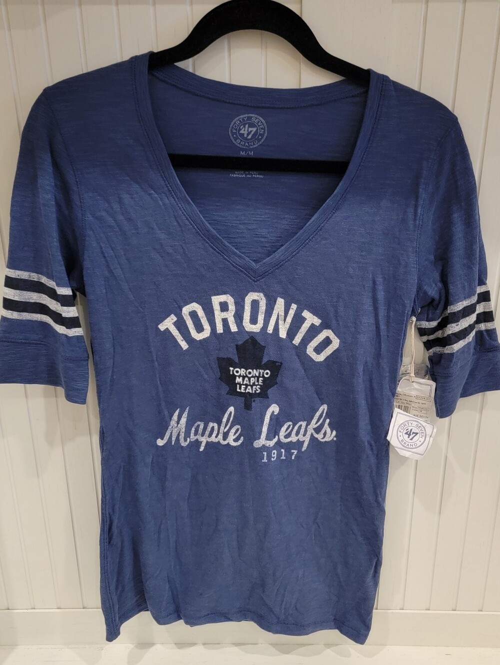 47 Women's Toronto Maple Leafs Blue V-Neck Tee